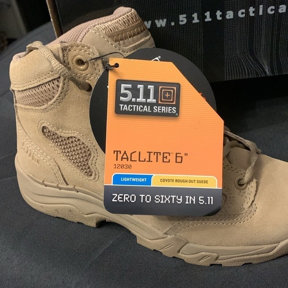 511 Taclite 6” Men’s Boots, 7.5 R, coyote suede mesh. main image 6